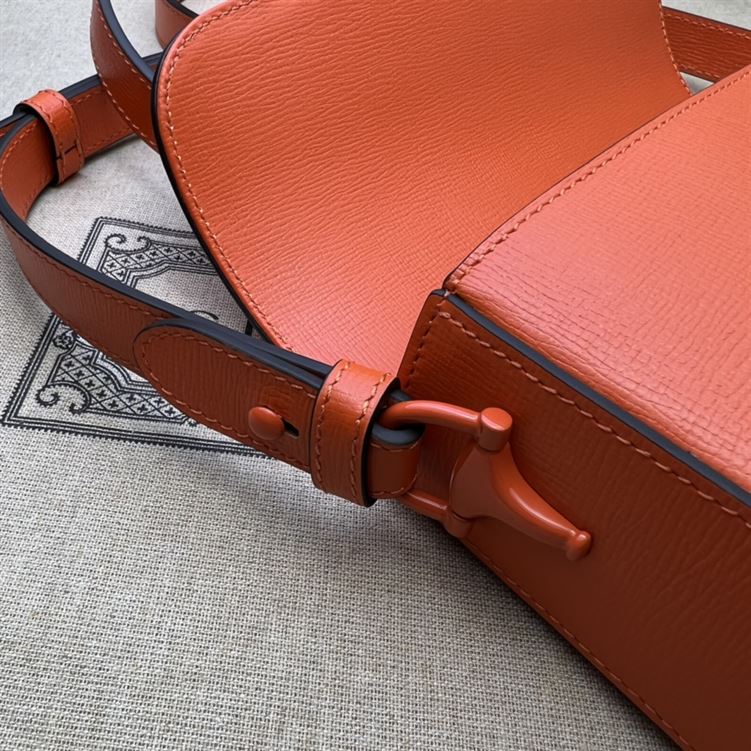 Gucci Horsebit 1955 small shoulder bag Orange leather – GB127