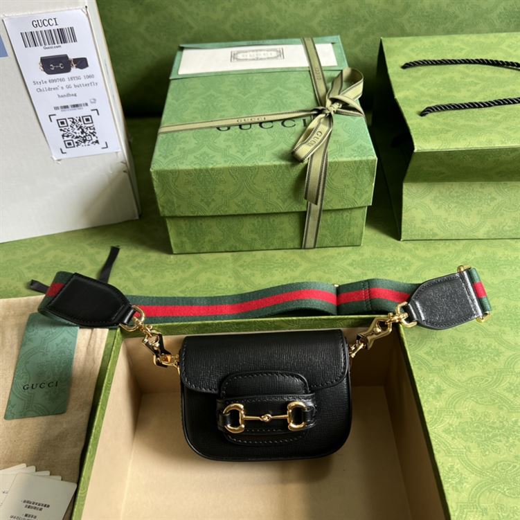 Gucci Horsebit 1955 strap wallet Black leather – GB137