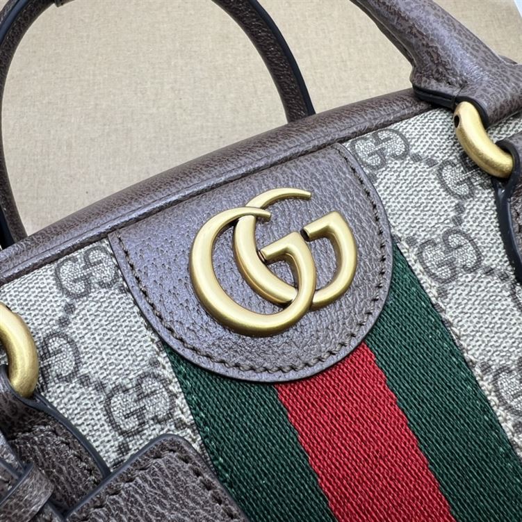 Gucci Savoy medium bowling bag Beige and ebony canvas – GB129