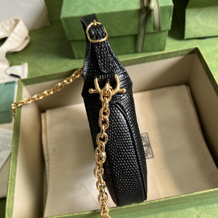 Jackie 1961 lizard mini bag Black – GB120