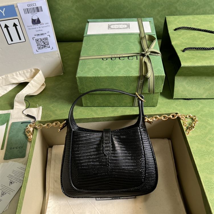 Jackie 1961 lizard mini bag Black – GB120