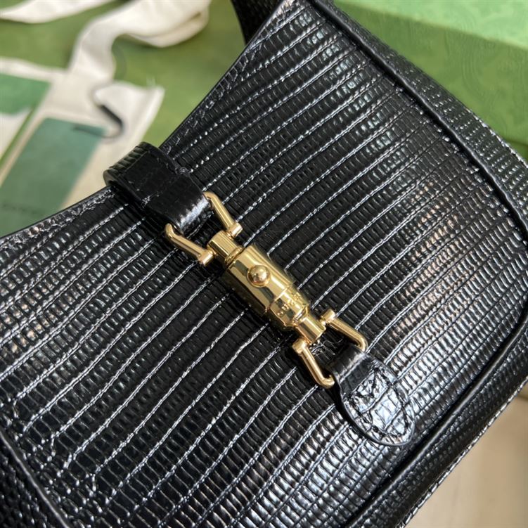 Jackie 1961 lizard mini bag Black – GB120