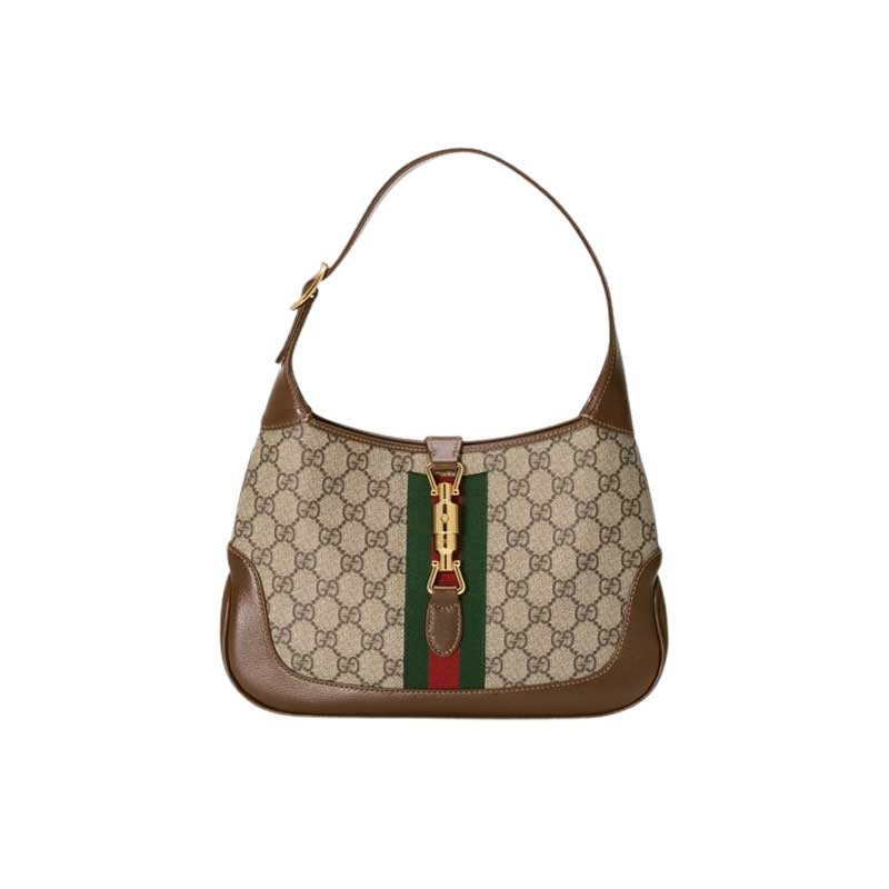 Jackie 1961 small shoulder bag Beige/ebony canvas – GB117