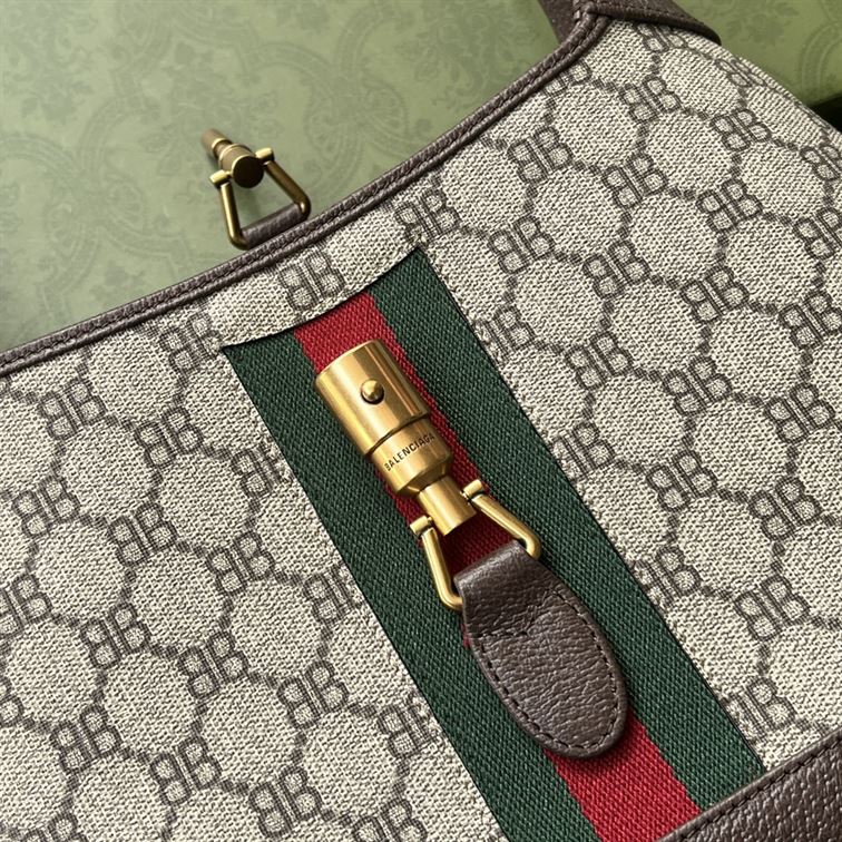 Jackie 1961 small shoulder bag Beige/ebony canvas – GB117