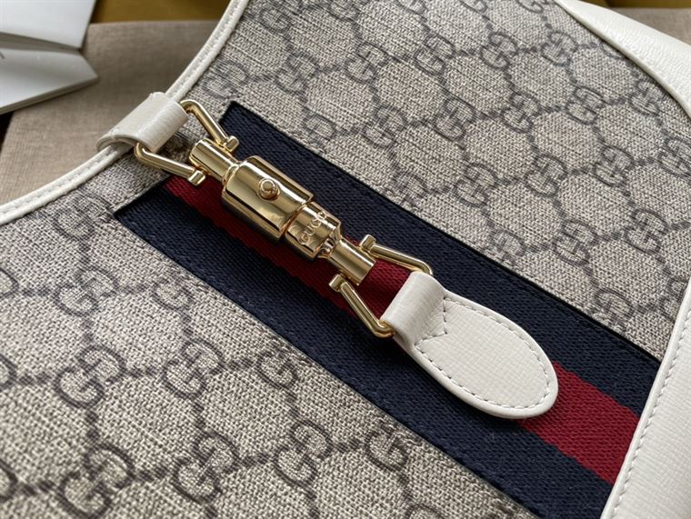 Jackie 1961 small shoulder bag White leather trim – GB118