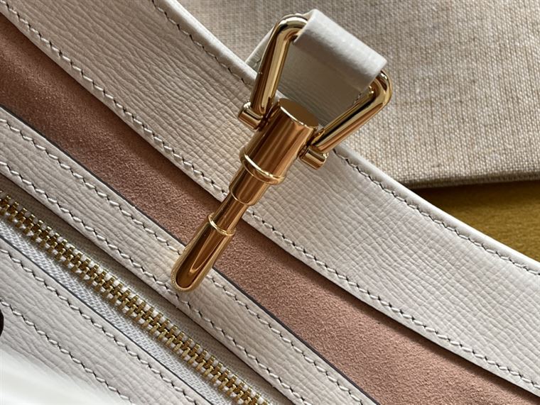 Jackie 1961 small shoulder bag White leather trim – GB118
