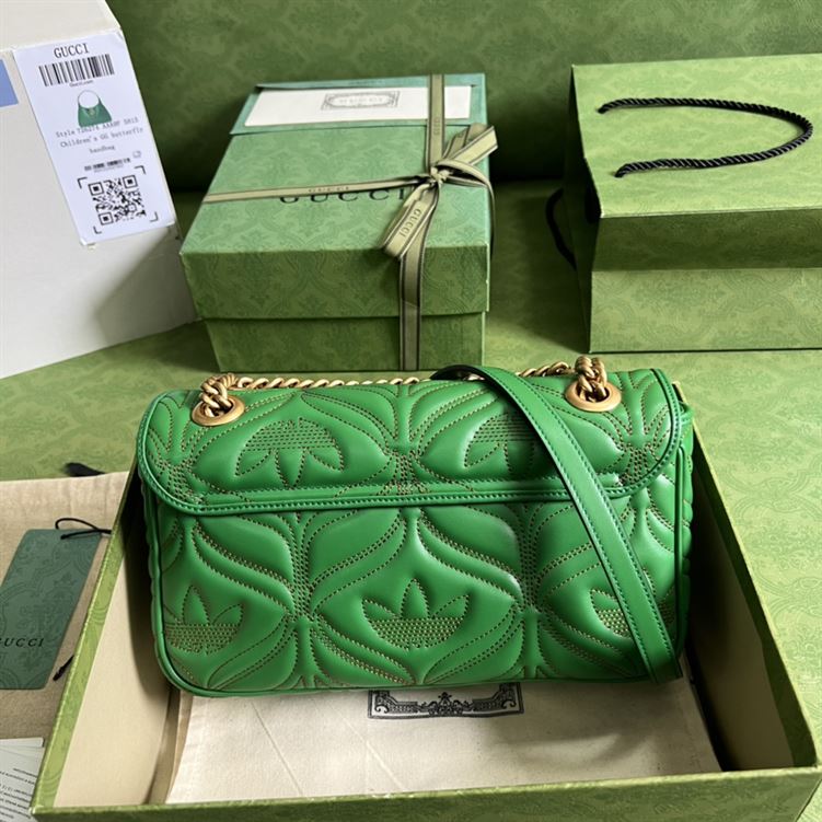 adidas x Gucci GG Marmont small shoulder bag Green and orange leather – GB094