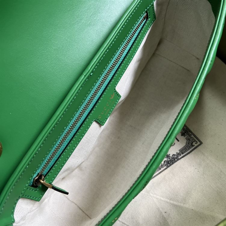adidas x Gucci GG Marmont small shoulder bag Green and orange leather – GB094
