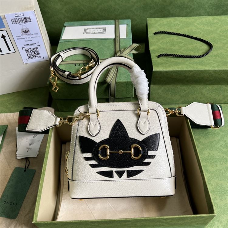 adidas x Gucci Horsebit 1955 mini bag White leather – GB103