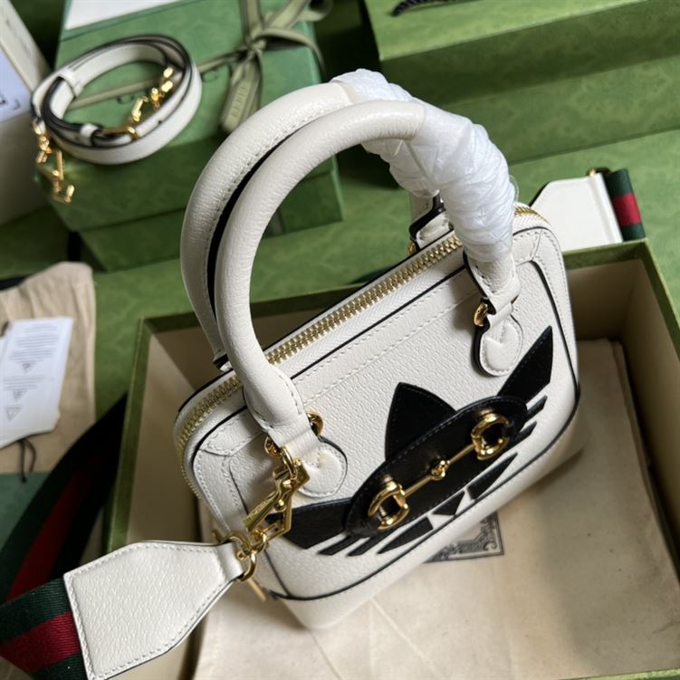 adidas x Gucci Horsebit 1955 mini bag White leather – GB103