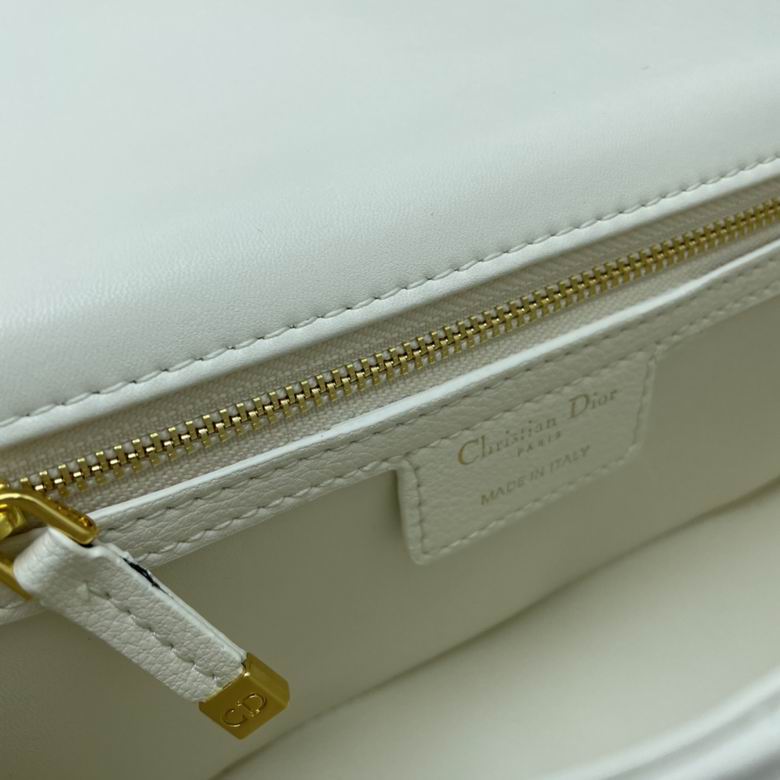 Medium Dior Caro Bag Ivory Supple Cannage Calfskin – DB069