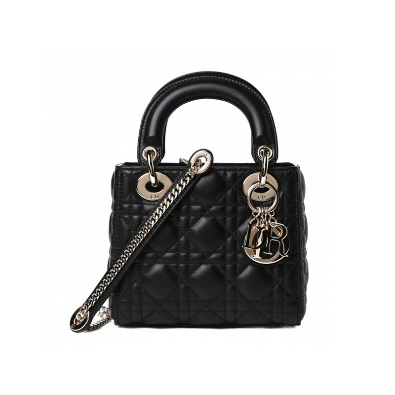 Mini Lady Dior Bag Black Cannage Lambskin – DB054