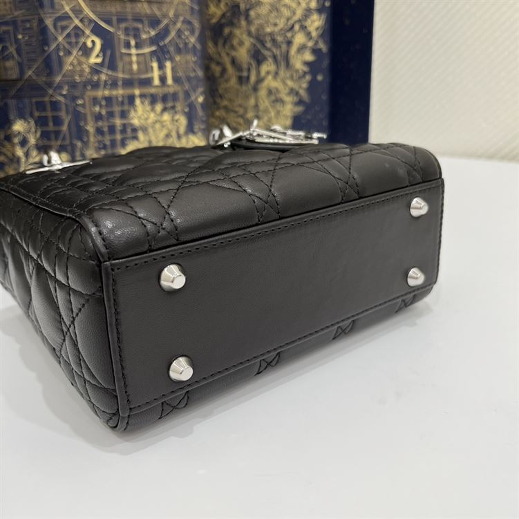 Mini Lady Dior Bag Black Cannage Lambskin – DB054