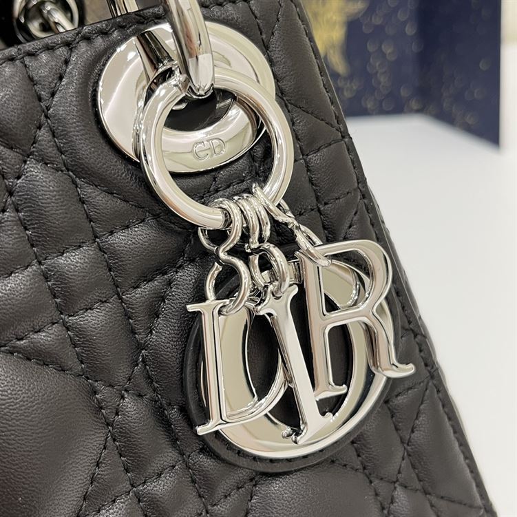 Mini Lady Dior Bag Black Cannage Lambskin – DB054