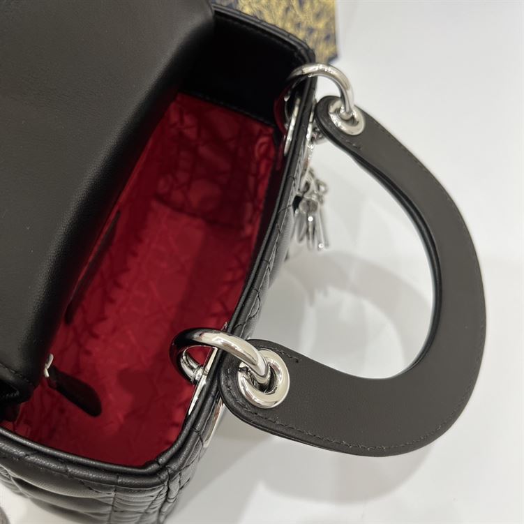 Mini Lady Dior Bag Black Cannage Lambskin – DB054