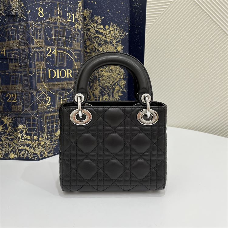 Mini Lady Dior Bag Black Cannage Lambskin – DB054