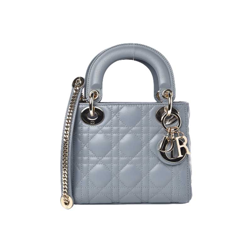 Mini Lady Dior Bag Cloud Blue Lambskin – DB053