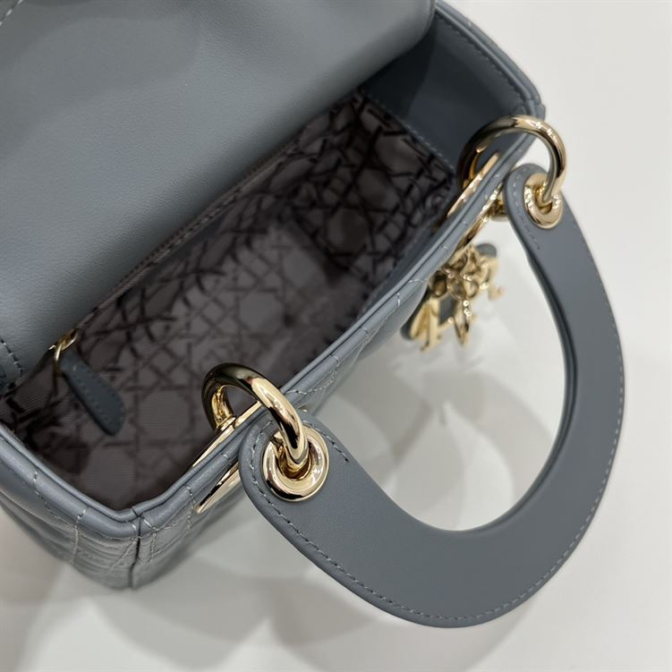Mini Lady Dior Bag Cloud Blue Lambskin – DB053