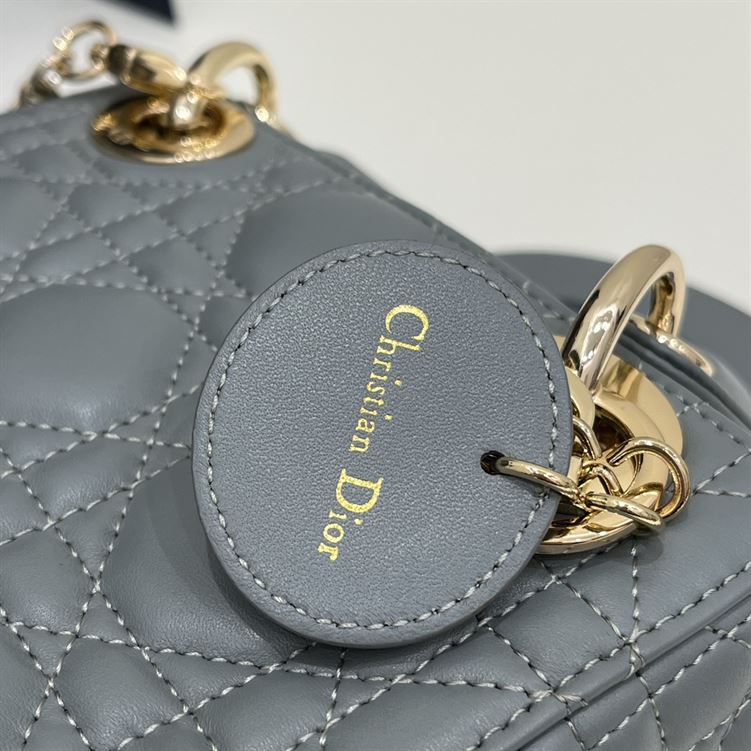Mini Lady Dior Bag Cloud Blue Lambskin – DB053