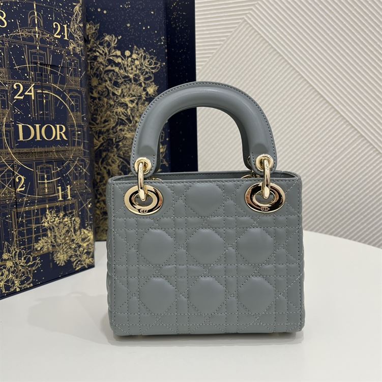 Mini Lady Dior Bag Cloud Blue Lambskin – DB053