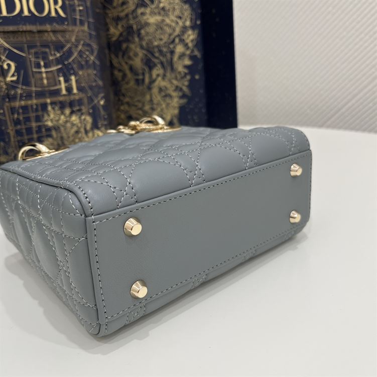 Mini Lady Dior Bag Cloud Blue Lambskin – DB053