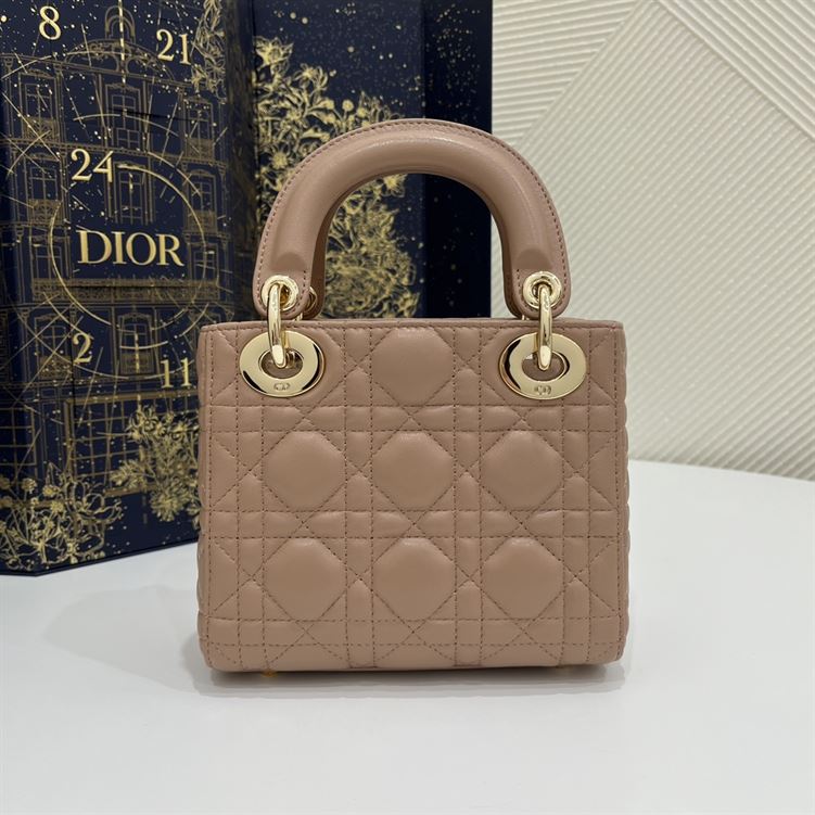 Mini Lady Dior Bag Heritage Pink Cannage Lambskin – DB052