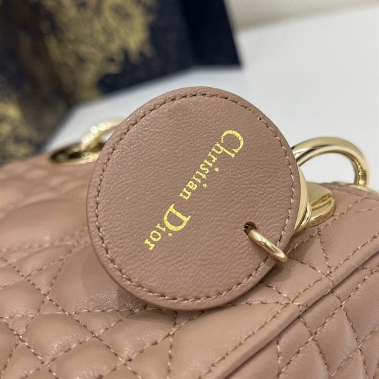 Mini Lady Dior Bag Heritage Pink Cannage Lambskin – DB052