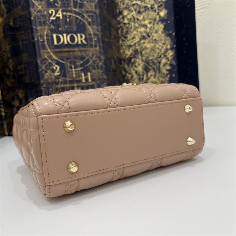 Mini Lady Dior Bag Heritage Pink Cannage Lambskin – DB052