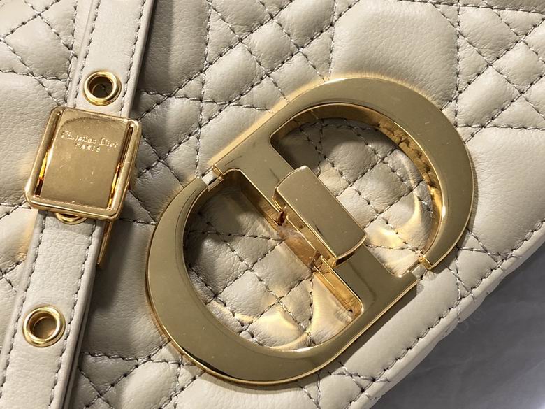 Small Dior Caro Bag Beige Supple Cannage Calfskin – DB067