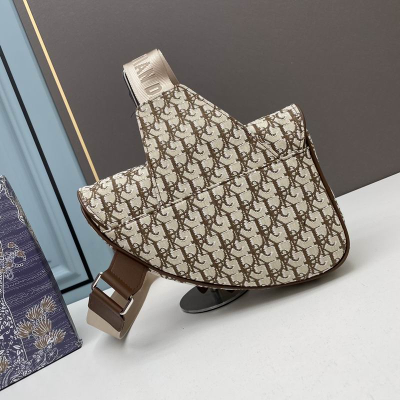 Dior x Cactus Jack Oblique Jacquard Saddle Bag ‘Coffee’ – DB084