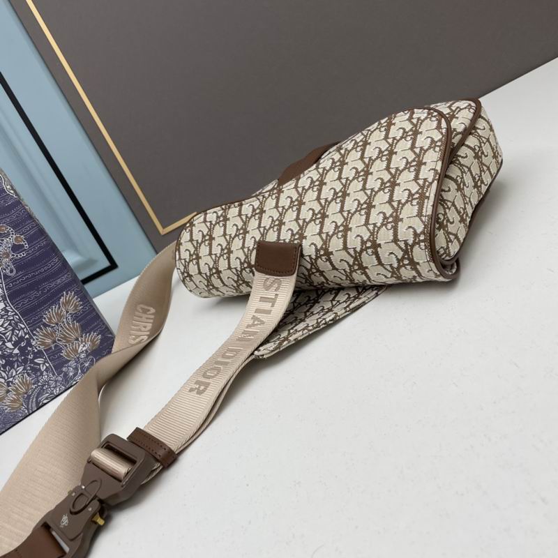 Dior x Cactus Jack Oblique Jacquard Saddle Bag ‘Coffee’ – DB084