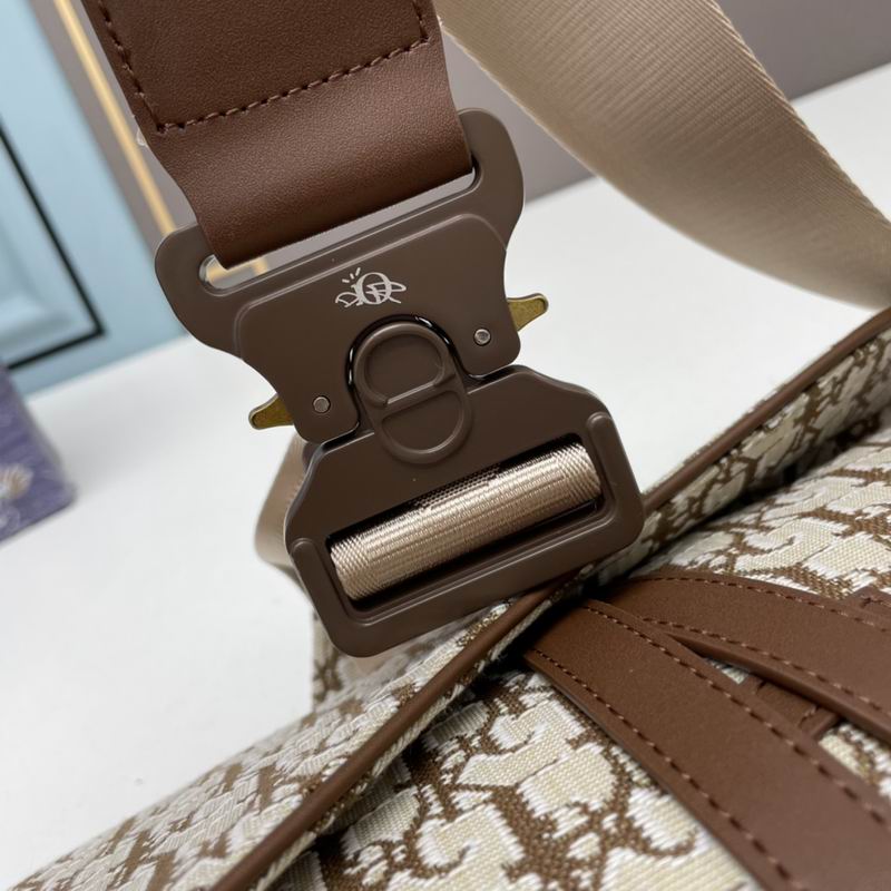 Dior x Cactus Jack Oblique Jacquard Saddle Bag ‘Coffee’ – DB084