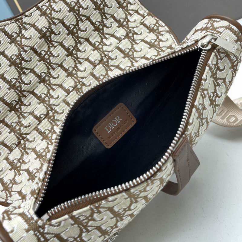 Dior x Cactus Jack Oblique Jacquard Saddle Bag ‘Coffee’ – DB084