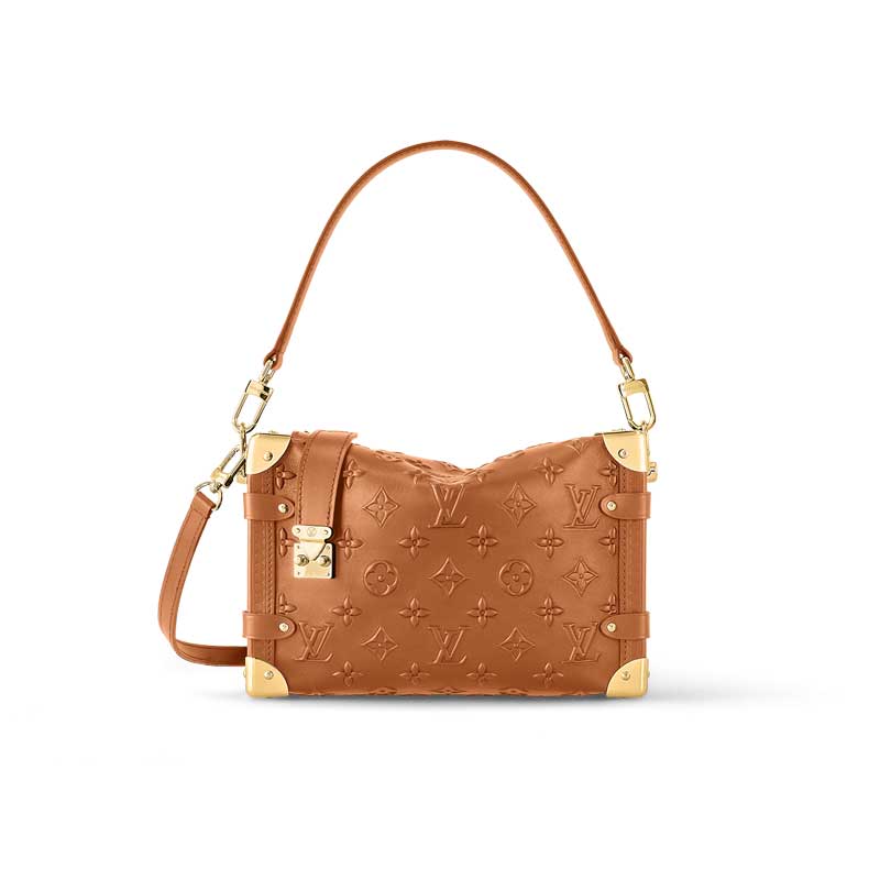 LV Side Trunk PM Tan Brown Calfskin Leather – LB107