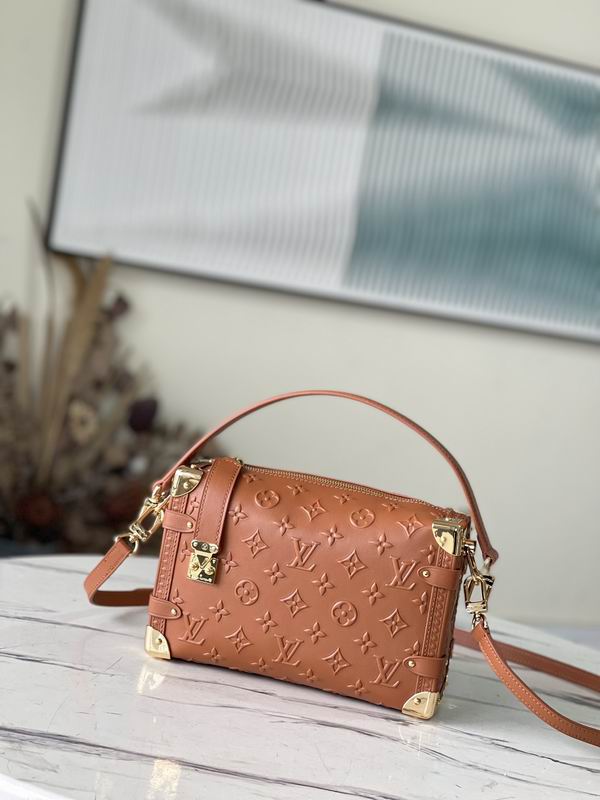 LV Side Trunk PM Tan Brown Calfskin Leather – LB107