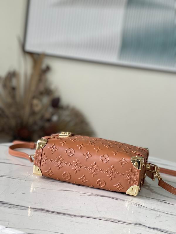 LV Side Trunk PM Tan Brown Calfskin Leather – LB107