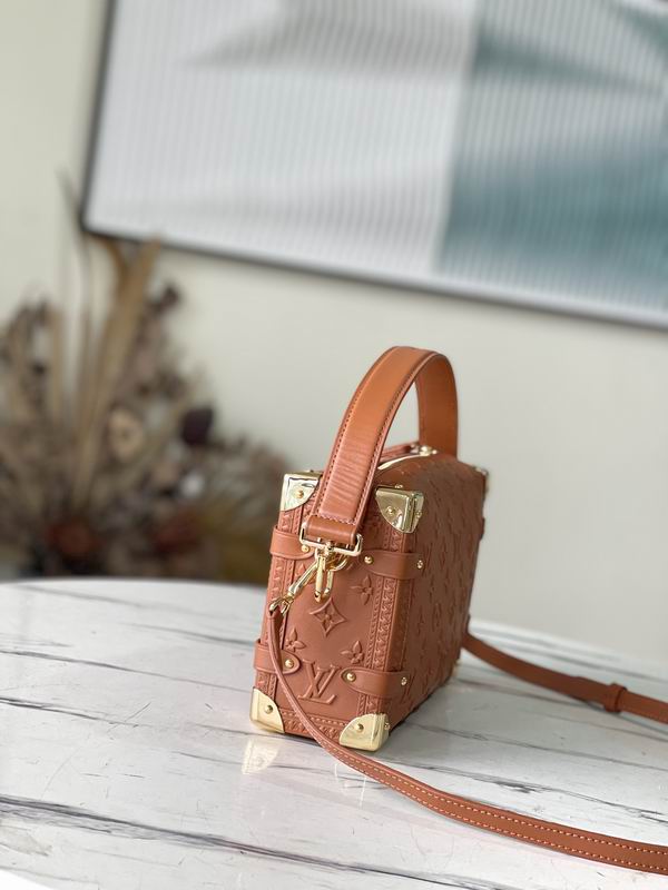 LV Side Trunk PM Tan Brown Calfskin Leather – LB107