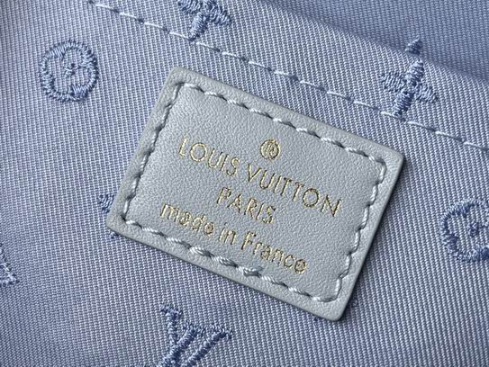 Louis Vuitton Alma BB Bleu Glacier Quilted embroidered smooth calf leather – LB080