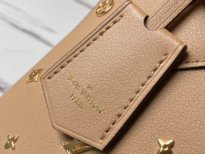 Louis Vuitton Alma BB Calfskin Metal Monogram Camel Brown – LB093