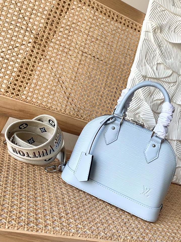 Louis Vuitton Alma BB Bleu Nuage Epi grained leather – LB084