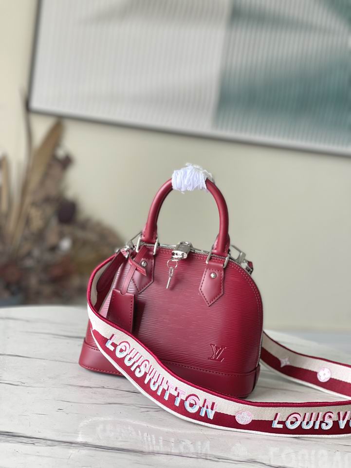 Louis Vuitton Alma BB Raspberry Pink Epi grained leather – LB081
