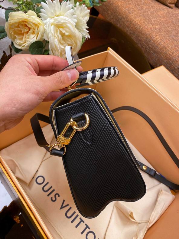 Louis Vuitton Crafty Twist MM White Black Epi Leather – LB112