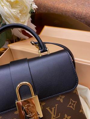 Louis Vuitton Locky BB Black Monogram canvas cowhide leather – LB066