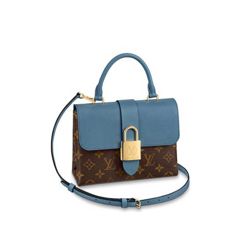 Louis Vuitton Locky BB Bleu Jean Monogram canvas cowhide leather – LB069