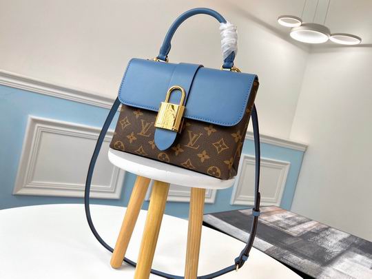 Louis Vuitton Locky BB Bleu Jean Monogram canvas cowhide leather – LB069