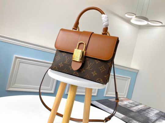 Louis Vuitton Locky BB Caramel Brown Monogram canvas cowhide leather – LB067