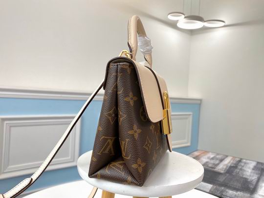 Louis Vuitton Locky BB Crème Beige Monogram canvas cowhide leather – LB071
