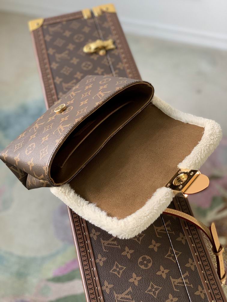 Louis Vuitton Locky BB Monogram canvas shearling – LB073