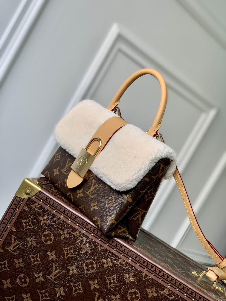 Louis Vuitton Locky BB Monogram canvas shearling – LB073