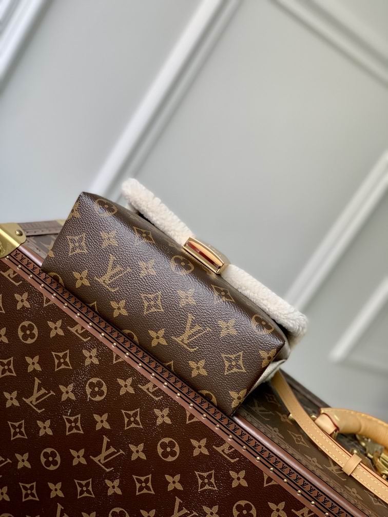 Louis Vuitton Locky BB Monogram canvas shearling – LB073